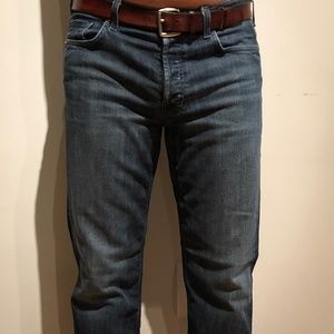 7 For All Mankind Dark Rinse Straight Leg Jeans